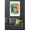 imageTrends International Marvel Fantastic Four First Steps 2025  F4 And HERBIE Wall Poster 34L x 224W Premium Unframed VersionWhite Framed Version