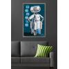 imageTrends International Marvel Fantastic Four First Steps 2025  HERBIE Wall Poster 224L x 147W Barnwood Framed VersionBarnwood Framed Version