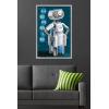 imageTrends International Marvel Fantastic Four First Steps 2025  HERBIE Wall Poster 224L x 147W Barnwood Framed VersionGray Framed Version