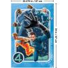 imageTrends International Marvel Fantastic Four First Steps 2025  Powers Wall Poster 34L x 224W Premium Unframed VersionPoster  Clip Bundle
