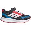 imageadidas UnisexChild Marvel Run Falcon Elastic Lace ampamp Strap SneakerSpidermanBlackWhitePure Ruby