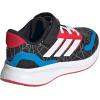 imageadidas UnisexChild Marvel Run Falcon Elastic Lace ampamp Strap SneakerSpidermanBlackWhitePure Ruby