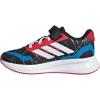 imageadidas UnisexChild Marvel Run Falcon Elastic Lace ampamp Strap SneakerSpidermanBlackWhitePure Ruby