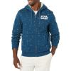 imageAmazon Essentials Disney  Marvel  Star Wars Mens SherpaLined FullZip Hoodie SweatshirtsStar Wars Logo Ships