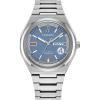 imageCitizen Mens EcoDrive The Fantastic 4 SilverTone Super Titanium Watch Blue Dial DayDate Model AW013166W