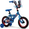 imageHuffy Disney and Marvel 1216 Inch Boys Bike for Kids Multiple Color Options and Designs Available Ideal for Ages 3 Years Old Removable Training Wheels Adjustable Seat Simple Coaster Brake12 Spidey and His Amazing Friends  Blue