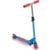 imageHuffy Disney and Marvel Light Up Kids Inline Scooters Multiple Color Options LED Lights Ages 5 Years Old Adjustable Handlebar Durable Steel Frame Foldable GirlsBoys 2WheelsBlue SpiderMan