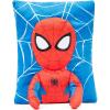 imageJay Franco Marvel Spiderman 3D Snuggle Pillow  Super Soft  Measures 15 Inches Official Marvel ProductBlue  Spiderman 02