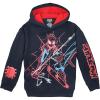 imageMarvel Boys Spiderman Classic Line Spider Paint Pullover HoodieBlackRed