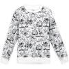 imageMarvel Mens Spiderman Classic Ink Spider Comic Pullover Crew FleeceWhite