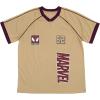 imageMarvel Mesh Soccer Jersey Athletic VNeck TShirt Adult Sizes XSmall  2XLBeige  Spiderman