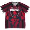 imageMarvel Mesh Soccer Jersey Athletic VNeck TShirt Adult Sizes XSmall  2XLRed  Deadpool