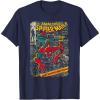 imageMarvel SpiderMan Comic Book Anniversary Short Sleeve TShirtNavy Blue