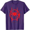 imageMarvel SpiderMan Into the SpiderVerse Red Icon TShirtPurple