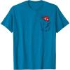 imageMarvel SpiderMan Left Chest Pocket TShirtSapphire Blue