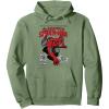 imageMarvel SpiderMan Retro Comic Pullover HoodieSage Green