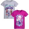 imageMarvel Spidey and His Amazing Friends Girls 2 Pack TShirts Toddler to Little KidGreyPurple
