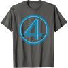 imageMarvel Studios The Fantastic Four First Steps Costume Icon TShirtAsphalt Grey