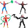 imageSPIDERMAN Marvel VenomVersus Epic World of Action Miles Morales Iron Spider ampamp Venom Superhero Toys Action Figure 4Pack Amazon Exclusive