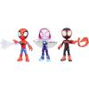 imageSpidey and his Amazing Friends 3Pack 4Inch Scale Marvel Action Figures Includes 3 Figures and 3 Accessories SpiderMan GhostSpider ampamp Miles Morales Amazon ExclusiveFriends Figure