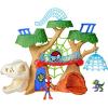 imageSpidey and his Amazing Friends Marvel DinoWebs Treehouse Playset SpiderMan ampamp Goblin Raptor 4InchScale Action Figure Set Ages 3 ampamp Up