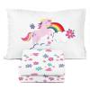 imageSunny Side Up Kids Sheet Set Includes Sheets and Pillow Cover  100 Microfiber Bedding and Room Decor Blue  Spiderman 3 Piece TwinWhite  Rainbow Unicorn