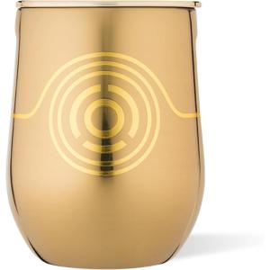 imageCorkcicle Stemless Insulated Wine Glass Tumbler  Keeps Beverages Cold 6 Hours ampamp Hot 3 Hours  Stainless Steel  EasyGrip  Summer Drinkware Gift  Keeps Drinks Ice Cold  12 oz  SpiderManC3PO