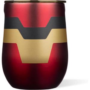 imageCorkcicle Stemless Insulated Wine Glass Tumbler  Keeps Beverages Cold 6 Hours ampamp Hot 3 Hours  Stainless Steel  EasyGrip  Summer Drinkware Gift  Keeps Drinks Ice Cold  12 oz  SpiderManIronman