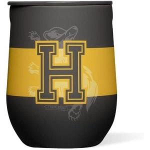 imageCorkcicle Stemless Insulated Wine Glass Tumbler  Keeps Beverages Cold 6 Hours ampamp Hot 3 Hours  Stainless Steel  EasyGrip  Summer Drinkware Gift  Keeps Drinks Ice Cold  12 oz  SpiderManHarry Potter Hufflepuff