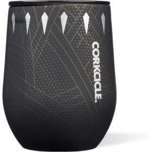 imageCorkcicle Stemless Insulated Wine Glass Tumbler  Keeps Beverages Cold 6 Hours ampamp Hot 3 Hours  Stainless Steel  EasyGrip  Summer Drinkware Gift  Keeps Drinks Ice Cold  12 oz  SpiderManBlack Panther