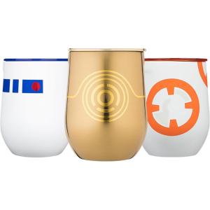 imageCorkcicle Stemless Insulated Wine Glass Tumbler  Keeps Beverages Cold 6 Hours ampamp Hot 3 Hours  Stainless Steel  EasyGrip  Summer Drinkware Gift  Keeps Drinks Ice Cold  12 oz  SpiderManDroids Set of 3