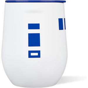 imageCorkcicle Stemless Insulated Wine Glass Tumbler  Keeps Beverages Cold 6 Hours ampamp Hot 3 Hours  Stainless Steel  EasyGrip  Summer Drinkware Gift  Keeps Drinks Ice Cold  12 oz  SpiderManR2D2