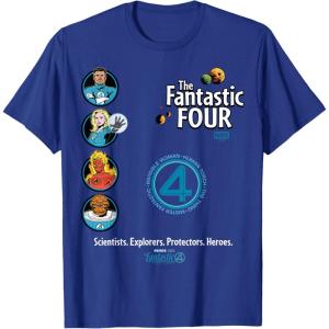imageFantastic Four First Steps  Faux Multi TShirtRoyal Blue