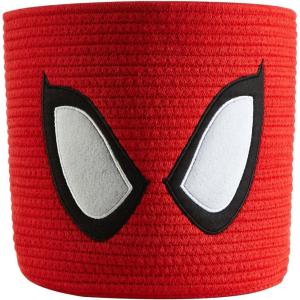imageIdea Nuova Marvel Spiderman Rope Storage Basket  10 x 10 Figural Organizer Bin Soft ampamp Durable for Kids Room Toys Laundry or Nursery DcorSpiderman