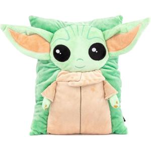 imageJay Franco Marvel Spiderman 3D Snuggle Pillow  Super Soft  Measures 15 Inches Official Marvel ProductGreen  Mandalorian