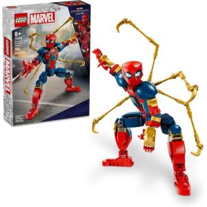 imageLEGO Marvel Iron SpiderMan Construction Figure Building Toy  Kids Pretend Play Posable Action Figures for Boys ampamp Girls Ages 8  Gift for Birthdays  76298