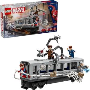 imageLEGO Marvel SpiderMan vs Doc Ock Subway Train Scene  Action Figures Kids Toy  SpiderMan Building Toy for Boys ampamp Girls Ages 9  Marvel Collectible with 4 Minifigures  Birthday Gift Idea 76321