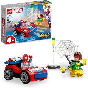 imageLEGO Marvel SpiderMans Car and Doc Ock  Kids Pretend Play Set with Glow in The Dark Pieces for Boys ampamp Girls Ages 4  Gifts for Birthdays  10789