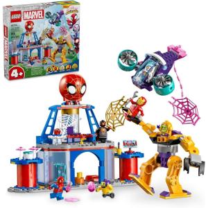imageLEGO Marvel Team Spidey Web Spinner Headquarters Marvel Toy for Fans of Disney Spidey and His Amazing Friends Battle Vehicle for Kids with Iron Man Toy SpiderMan Toy for 46 Year Olds 10794