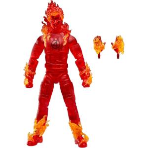 imageMarvel Legends Series Human Torch The Fantastic Four First Steps Johnny Storm Movie Collectible 6 Inch Action Figure Toy