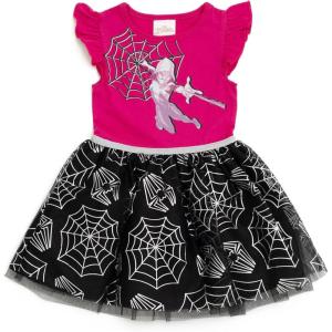 imageMarvel SpiderMan Girls Tulle Tutu Dress Toddler to Big Kid Sizes 2T  1012Purple  Black