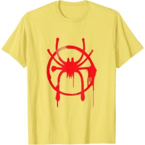 imageMarvel SpiderMan Into the SpiderVerse Red Icon TShirtLemon Yellow
