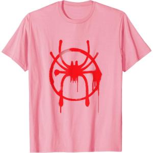 imageMarvel SpiderMan Into the SpiderVerse Red Icon TShirtPink
