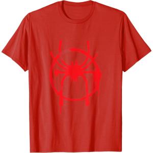 imageMarvel SpiderMan Into the SpiderVerse Red Icon TShirtRed