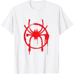 imageMarvel SpiderMan Into the SpiderVerse Red Icon TShirtWhite