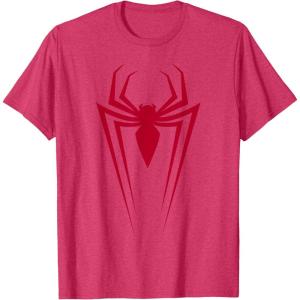 imageMarvel SpiderMan Red Spider Vintage Comic Icon TShirtRed Heather