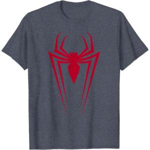 imageMarvel SpiderMan Spider Icon C1 TShirtHeather Blue