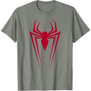 imageMarvel SpiderMan Spider Icon C1 TShirtOlive Heather