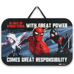 imageMarvel SpiderMan Upside Down Hanging Wood Wall Decor  I Am Amazing  Fun SpiderMan Sign for Movie Room or Kids BedroomRed