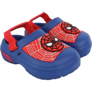 imageMarvel Spiderman Boys Slip On Clogs Kids Sandals Shoes Sizes 513Blueredblack